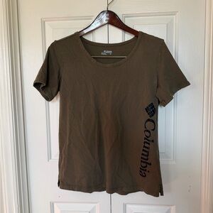 Columbia Women's Olive Short Sleeve Tee